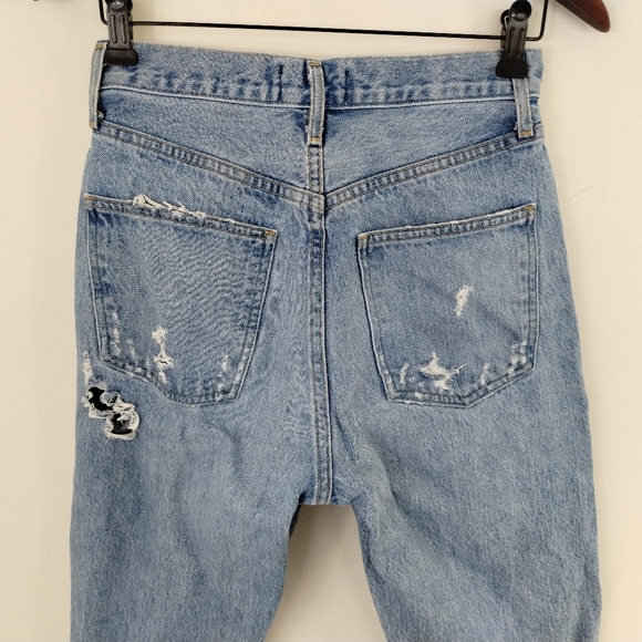 AGOLDE Ultra High Waist Relaxed Jeans Blue Size 23 - Picture 13 of 13